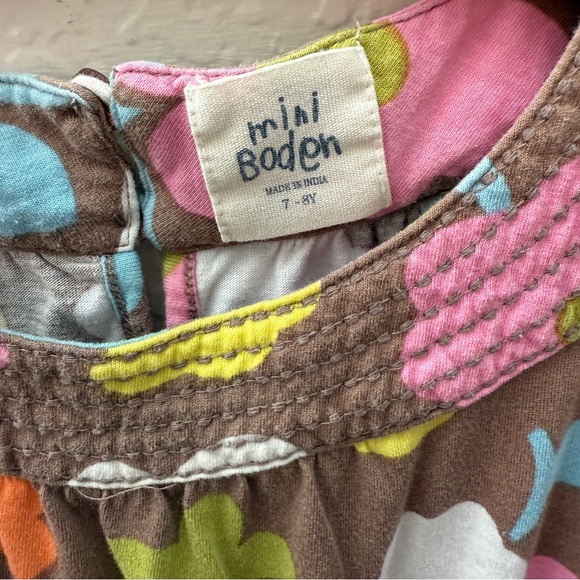 Mini Boden Girls Floral Dress | Size 6/7 | Cotton Modal Blend - Picture 3 of 3